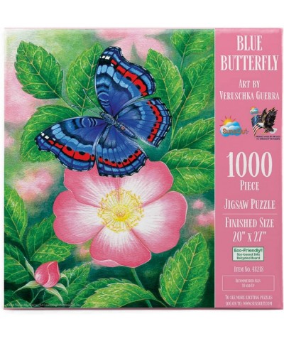 Blue Butterfly 1000 pc Jigsaw Puzzle $43.04 Jigsaw Puzzles