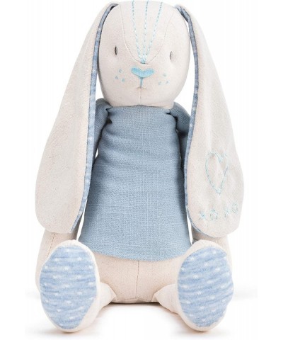 Bunny Soft Blue and Cream 15 inch Plush Linen Polyester Stuffed Animal Toy $45.67 Stuffed Animals & Teddy Bears