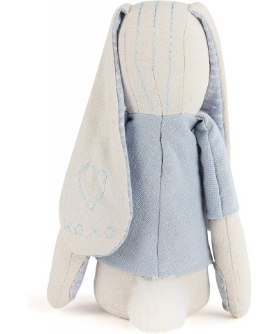 Bunny Soft Blue and Cream 15 inch Plush Linen Polyester Stuffed Animal Toy $45.67 Stuffed Animals & Teddy Bears