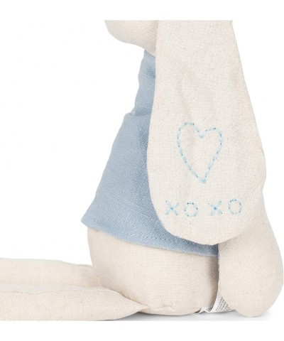 Bunny Soft Blue and Cream 15 inch Plush Linen Polyester Stuffed Animal Toy $45.67 Stuffed Animals & Teddy Bears