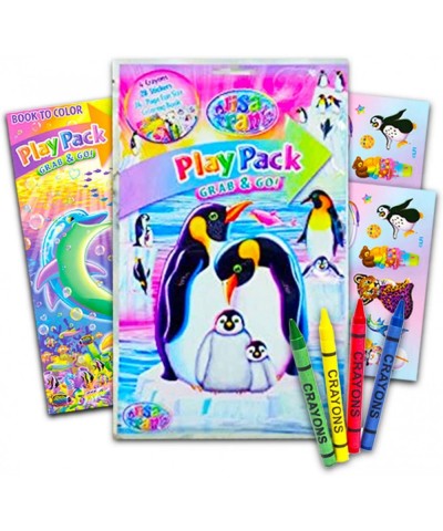 Lisa Frank Stickers and Coloring Book Super Set (Bundle Includes 2 Books - Over 30 Stickers 2 Posters and 100 Pages of Colori...