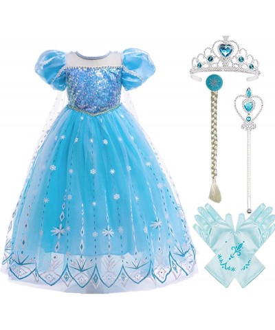 Girls Princess Dress Pearl Elegant Birthday Costumes Toddler Kids Fancy Dress up Christmas Gloves Crown Wand $49.29 Kids' Cos...