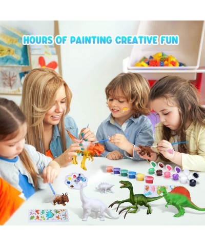 Kids Arts Crafts Set Dinosaur Toy DIY Painting Kit-18 Dinosaur Model STEM Educational Crafts Supplies Set Toys Gifts for Boys...