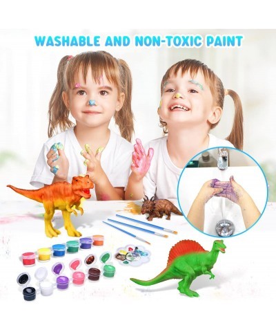 Kids Arts Crafts Set Dinosaur Toy DIY Painting Kit-18 Dinosaur Model STEM Educational Crafts Supplies Set Toys Gifts for Boys...