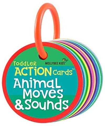 Toddler Action Cards Animal Moves and Sounds Gifts for Ages 2+ $21.53 Educational Flash Cards