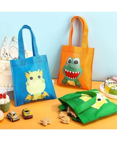 18 Pack Dinosaur Party Favor Bags with Handles Kids Dinosaur Gift Bags Tote Candy Treat Goodies Bags Reusable Dinosaur Theme ...