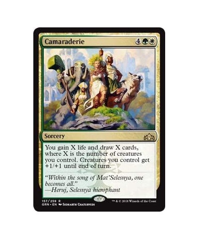 Magic: The Gathering - Camaraderie - Guilds of Ravnica - Rare $11.75 Magic Kits & Accessories