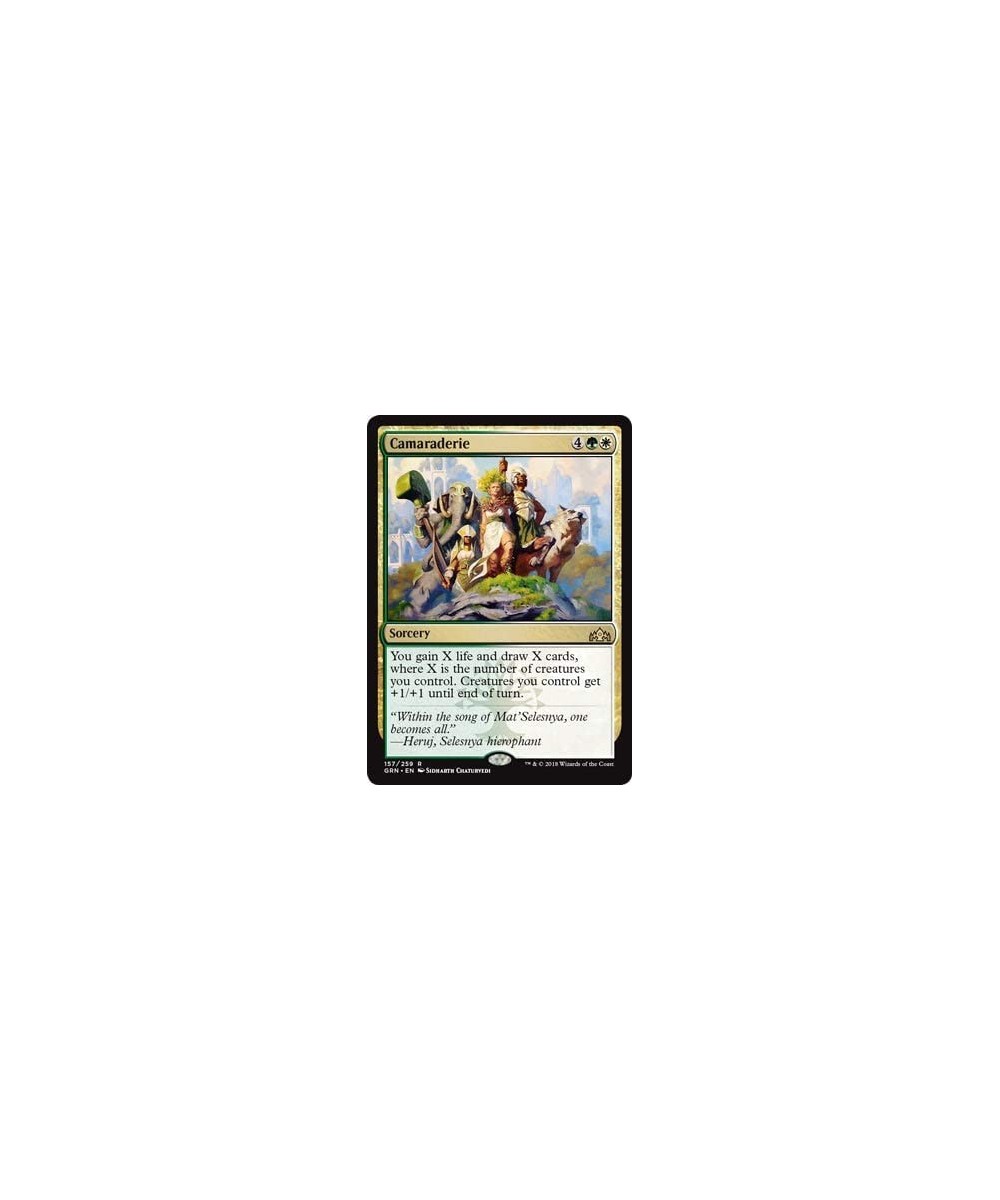 Magic: The Gathering - Camaraderie - Guilds of Ravnica - Rare $11.75 Magic Kits & Accessories