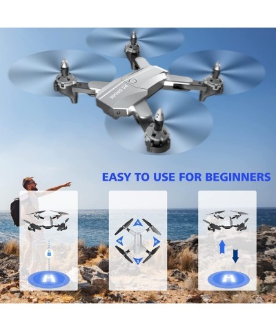 Drone with 4K Camera for Adults Dual Camera Foldable RC Quadcopter with FPV Video One Key Start Altitude Hold Headless Mode 3...