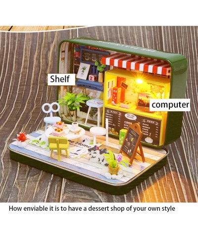 Dollhouse Miniature with Furniture DIY Wooden Doll House Kit Iron Box Theater Style . 1:24 Scale Creative Room Idea Best Gift...