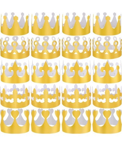 25 Pieces Paper Crowns Gold Party Crown Paper Hats Party King Crown for Kids and Adults $17.84 Kids' Party Favor Sets