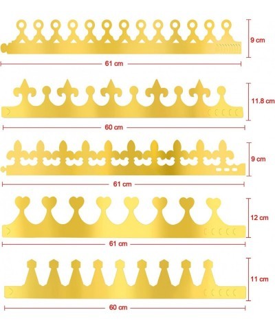 25 Pieces Paper Crowns Gold Party Crown Paper Hats Party King Crown for Kids and Adults $17.84 Kids' Party Favor Sets