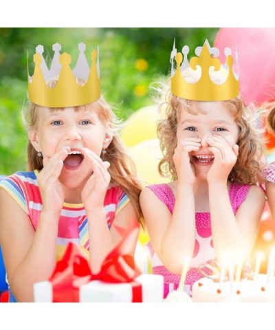 25 Pieces Paper Crowns Gold Party Crown Paper Hats Party King Crown for Kids and Adults $17.84 Kids' Party Favor Sets