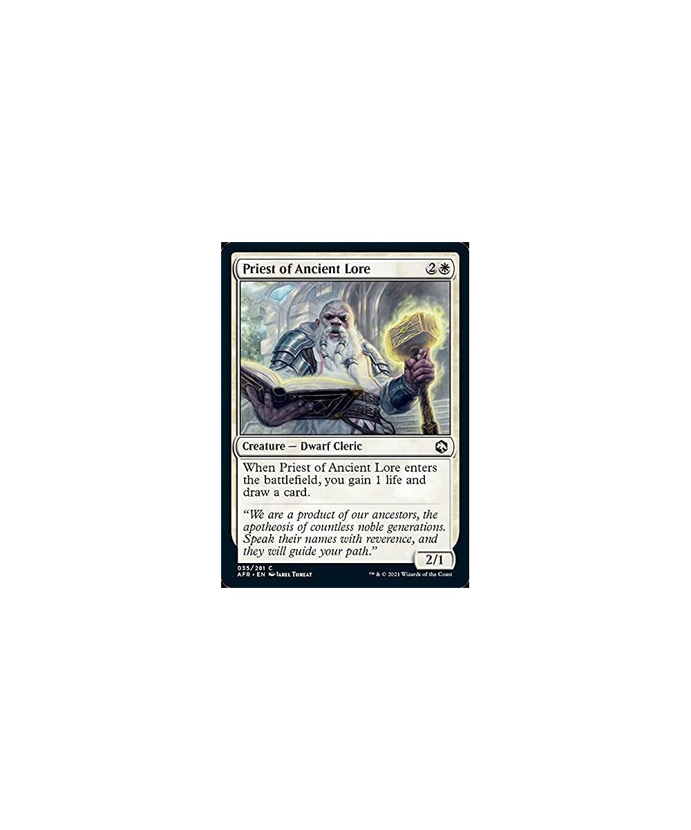 Magic: the Gathering - Priest of Ancient Lore (035) - Foil - Adventures in The Forgotten Realms $10.45 Trading Cards & Access...