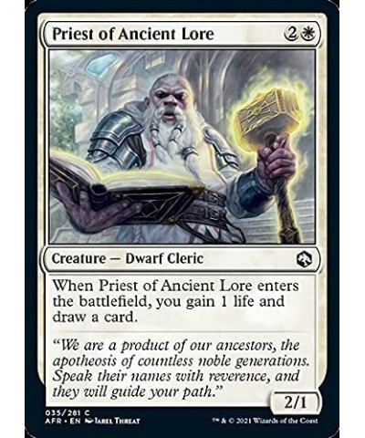 Magic: the Gathering - Priest of Ancient Lore (035) - Foil - Adventures in The Forgotten Realms $10.45 Trading Cards & Access...