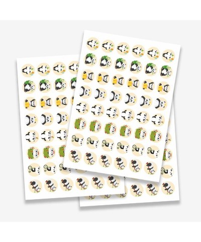 Cute Cartoon Panda Labels Stickers Animals Zoo Forest Theme Decor for Girls Princess 1st Birthday Party Baby Shower Photograp...