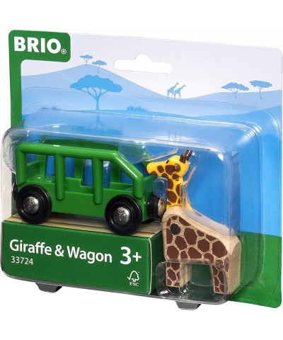 World - 33724 Giraffe and Wagon | 2 Piece Toy Train Accessory for Kids Ages 3 and Up Green $26.69 Kids' Play Trains & Trams