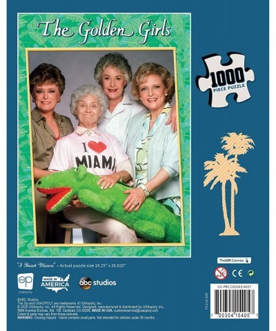 The Golden Girls I Heart Miami 1000 Piece Jigsaw Puzzle | Officially Licensed Golden Girls Merchandise | Collectible Puzzle F...