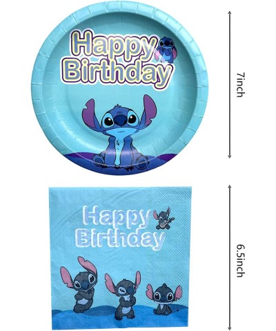 Lilo and Stitch Birthday Party Supplies 20 Plates and 20 Napkins for Lilo and Stitch Theme Birthday Party Decorations $22.47 ...