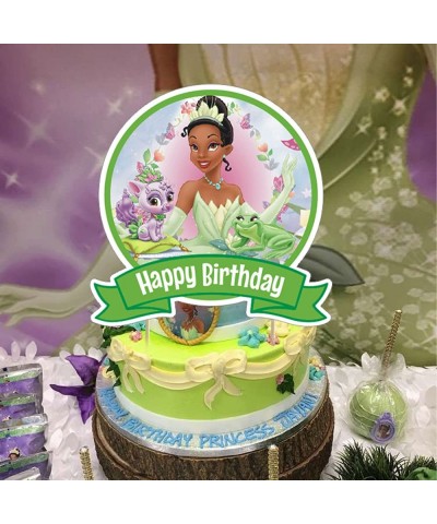 Princess Tiana Party Supplies Princess and the Frog Theme Birthday Party Decorations with Happy Birthday Banner Cake Topper C...