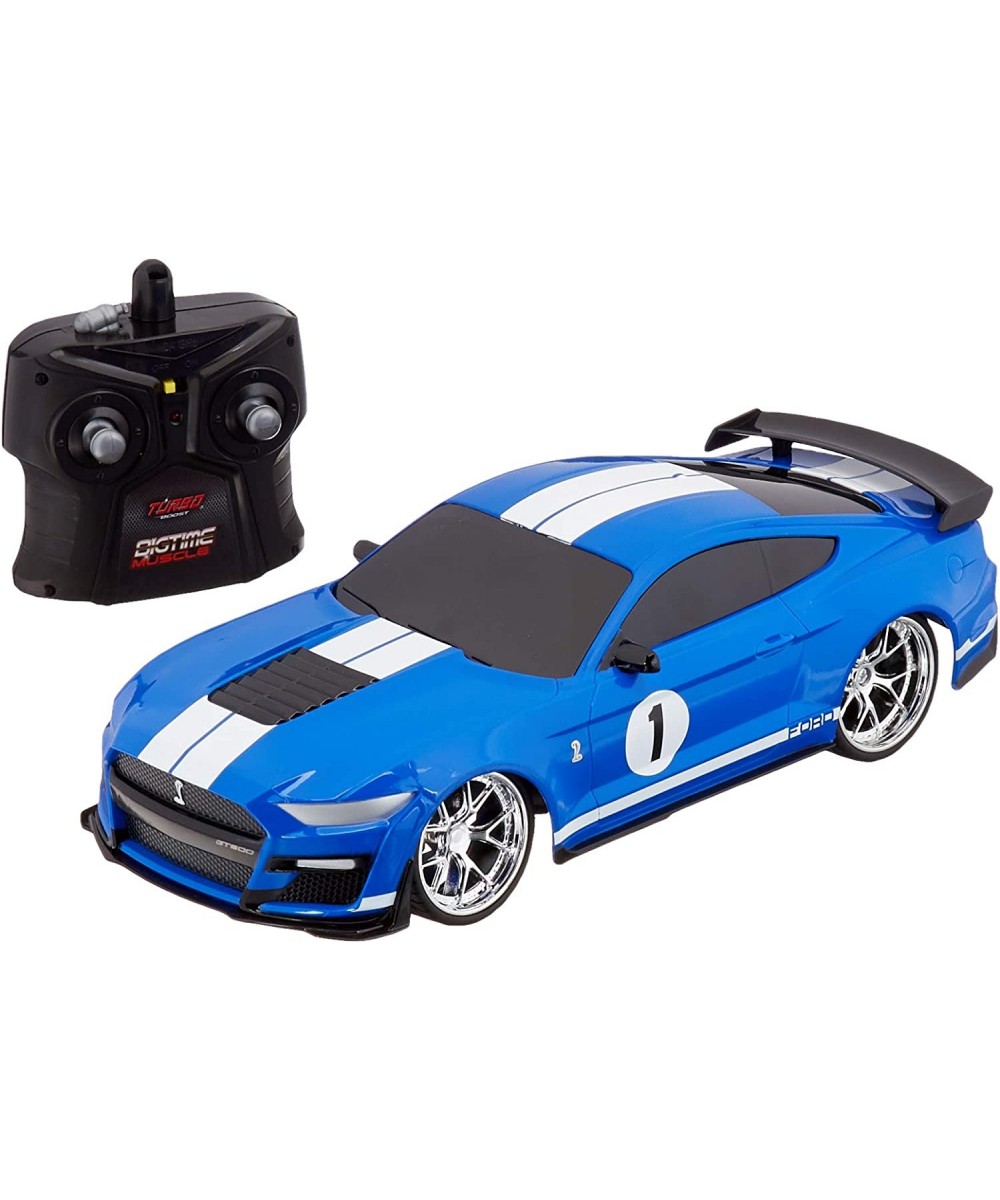 Bigtime Muscle 1:16 2020 Ford Shelby GT500 RC Remote Control Car 2.4 GHz Blue/White Stripes Toys for Kids and Adults $49.70 R...