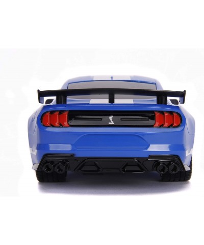 Bigtime Muscle 1:16 2020 Ford Shelby GT500 RC Remote Control Car 2.4 GHz Blue/White Stripes Toys for Kids and Adults $49.70 R...