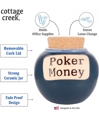 Poker Money Piggy Bank Poker Chips Ceramic Jar Gambling Gifts $50.13 Kids' Money Banks