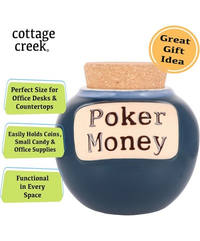 Poker Money Piggy Bank Poker Chips Ceramic Jar Gambling Gifts $50.13 Kids' Money Banks