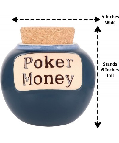 Poker Money Piggy Bank Poker Chips Ceramic Jar Gambling Gifts $50.13 Kids' Money Banks