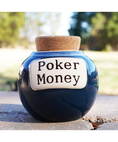 Poker Money Piggy Bank Poker Chips Ceramic Jar Gambling Gifts $50.13 Kids' Money Banks