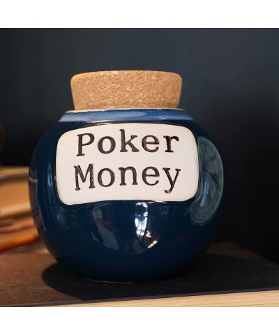 Poker Money Piggy Bank Poker Chips Ceramic Jar Gambling Gifts $50.13 Kids' Money Banks