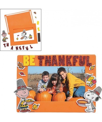 Craft Kits Thanksgiving & Autumn | Peanuts Be Thankful Picture Frame Magnet Kit Foam Cornucopia Door Sign Kit Turkey Making K...