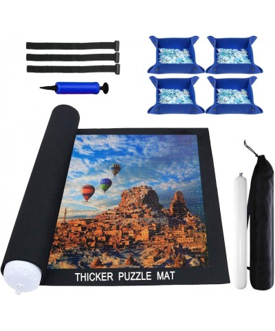 Puzzle Mat Roll Up 2000 Pieces Thicker Puzzle Roll Up Mat Jigsaw Puzzle Mat Roll Up 1000 1500 Pieces Store and Transport Jigs...