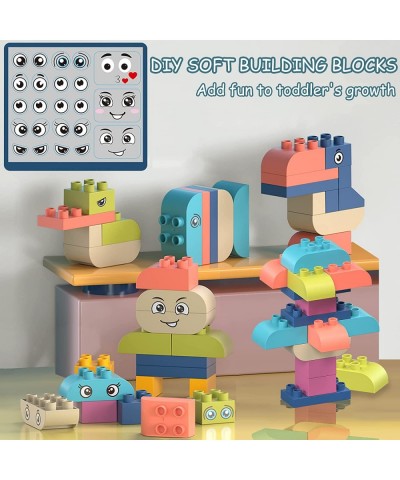 Soft Building Blocks 41PCS Building Blocks for Toddlers Multi-Colored TPE Soft Blocks for Toddlers Early Educational Stacking...