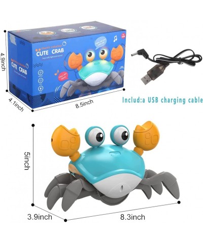 Sensing Crawling Crab for Toddler Kids Age 3 4 5 6 Interactive Walking Dancing Toy with Music Sounds & Lights USB Rechargeabl...