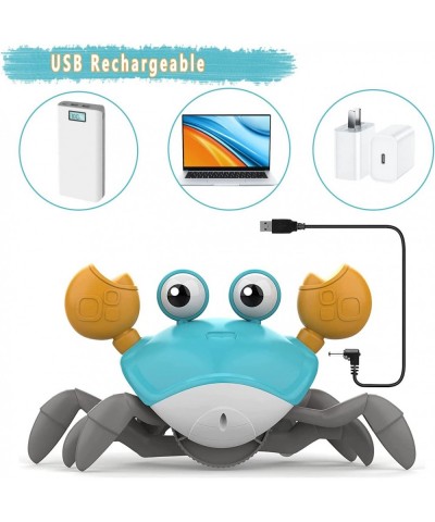 Sensing Crawling Crab for Toddler Kids Age 3 4 5 6 Interactive Walking Dancing Toy with Music Sounds & Lights USB Rechargeabl...