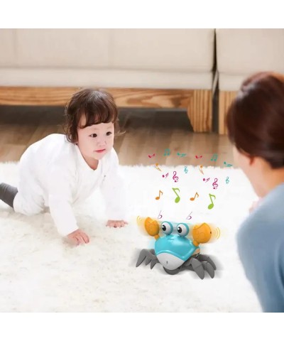 Sensing Crawling Crab for Toddler Kids Age 3 4 5 6 Interactive Walking Dancing Toy with Music Sounds & Lights USB Rechargeabl...