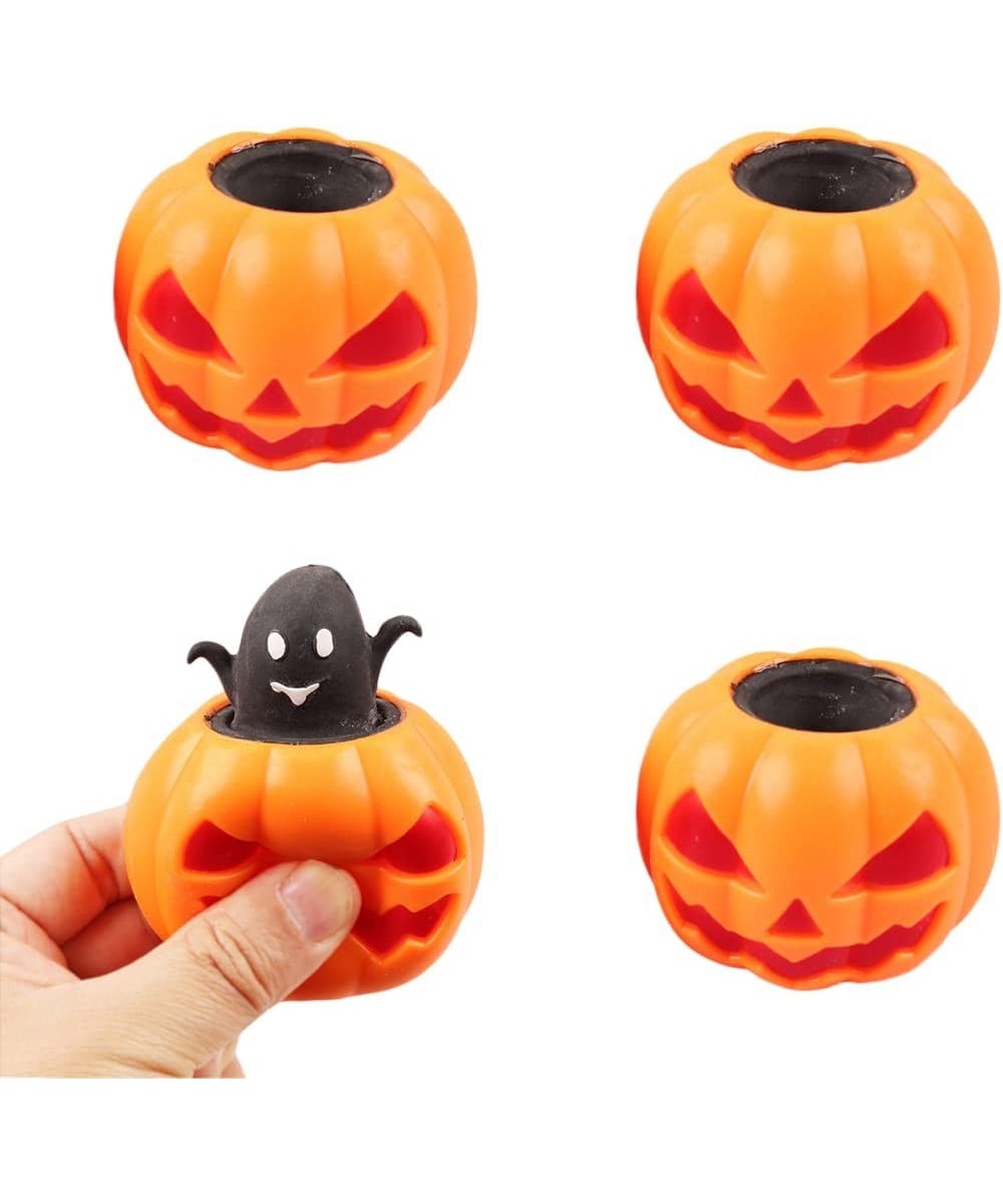 Halloween Pumpkin Squeeze Toys Cute Black Ghost Squishy Toy Stress Relief Sensory Toys for Boys Girls Adult Anxiety Halloween...