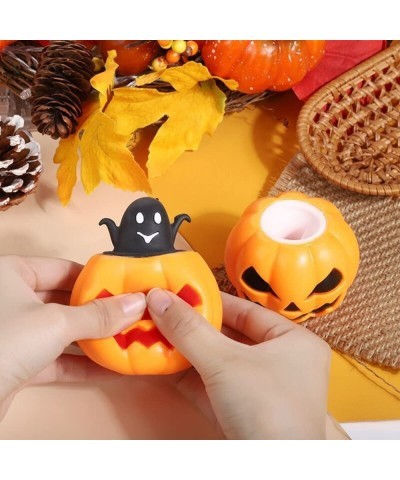 Halloween Pumpkin Squeeze Toys Cute Black Ghost Squishy Toy Stress Relief Sensory Toys for Boys Girls Adult Anxiety Halloween...