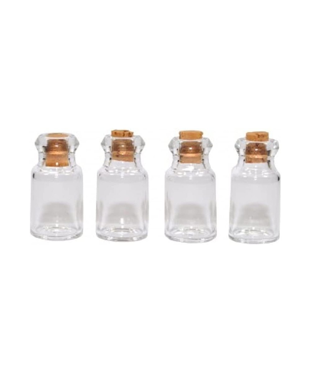 Melody Jane Dollhouse 4 Empty Glass Bottling Jars & Corks Miniature Kitchen Shop Accessory $16.38 Dollhouse Accessories