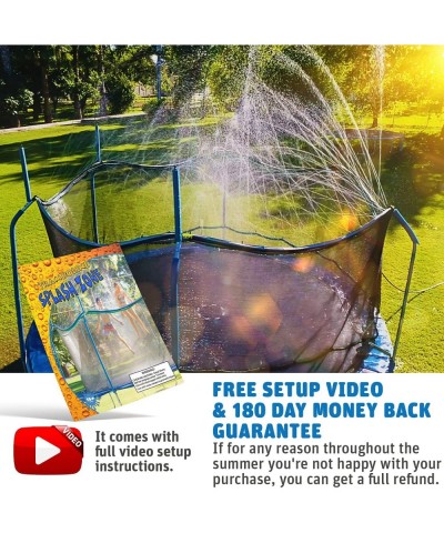 Trampoline Sprinkler for Kids 39ft Outdoor Sprinkler Water Trampoline Toys for Kids Games Play Exercise Summer Fun | Trampoli...