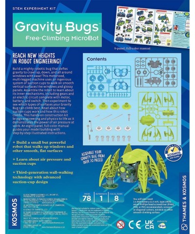 Gravity Bugs Free-Climbing MicroBot | Build a Robotic Wall-Crawling Bug | Explore STEM Lessons in Air Pressure Suction | Hand...