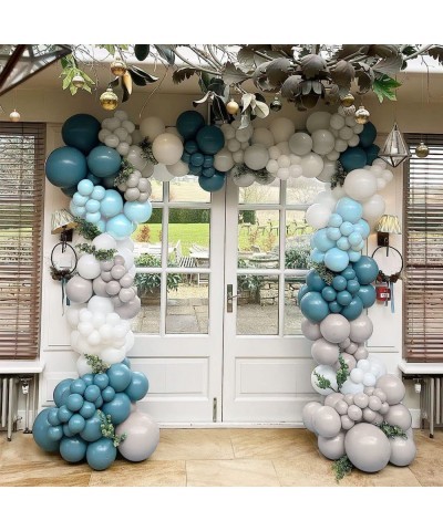 Blue Balloon Arch Kit Dusty Blue Baby Blue Balloons for Baby Shower Boy Birthday Gender Reveal Bridal Shower Party Decoration...