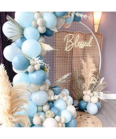 Blue Balloon Arch Kit Dusty Blue Baby Blue Balloons for Baby Shower Boy Birthday Gender Reveal Bridal Shower Party Decoration...