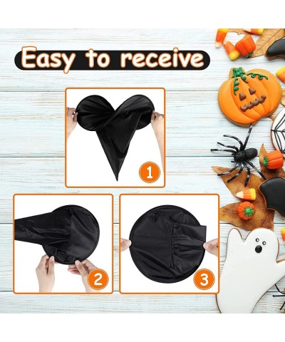 12 Pieces Halloween Witch Hats Decorations Costume Accessories Witch Caps Fancy 28 Pieces Bats 3D Wall Decorations Stickers f...