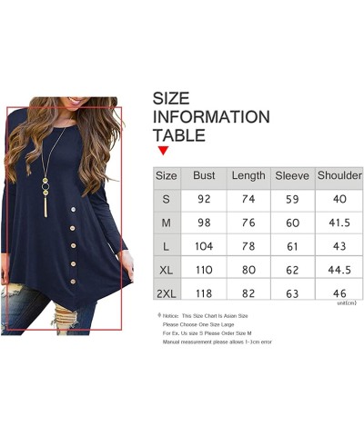 Women's Long Sleeve Casual Scoop Neck Tees Button Side Shirt Blouse Tunic Top $29.09 Kids' Outdoor Furniture