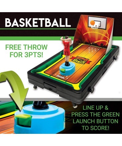 Table Top Sports Game Set - 5-in-1 Sports Center Indoor Sports Games - Tabletop Soccer Basketball Hockey Bowling + Pool $63.8...