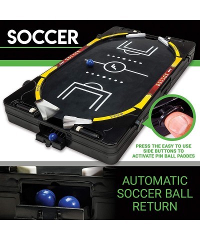 Table Top Sports Game Set - 5-in-1 Sports Center Indoor Sports Games - Tabletop Soccer Basketball Hockey Bowling + Pool $63.8...