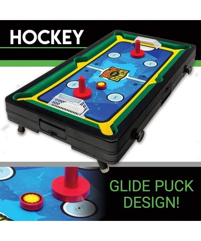 Table Top Sports Game Set - 5-in-1 Sports Center Indoor Sports Games - Tabletop Soccer Basketball Hockey Bowling + Pool $63.8...