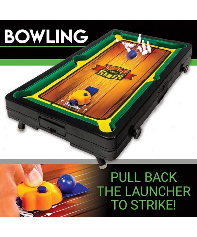 Table Top Sports Game Set - 5-in-1 Sports Center Indoor Sports Games - Tabletop Soccer Basketball Hockey Bowling + Pool $63.8...